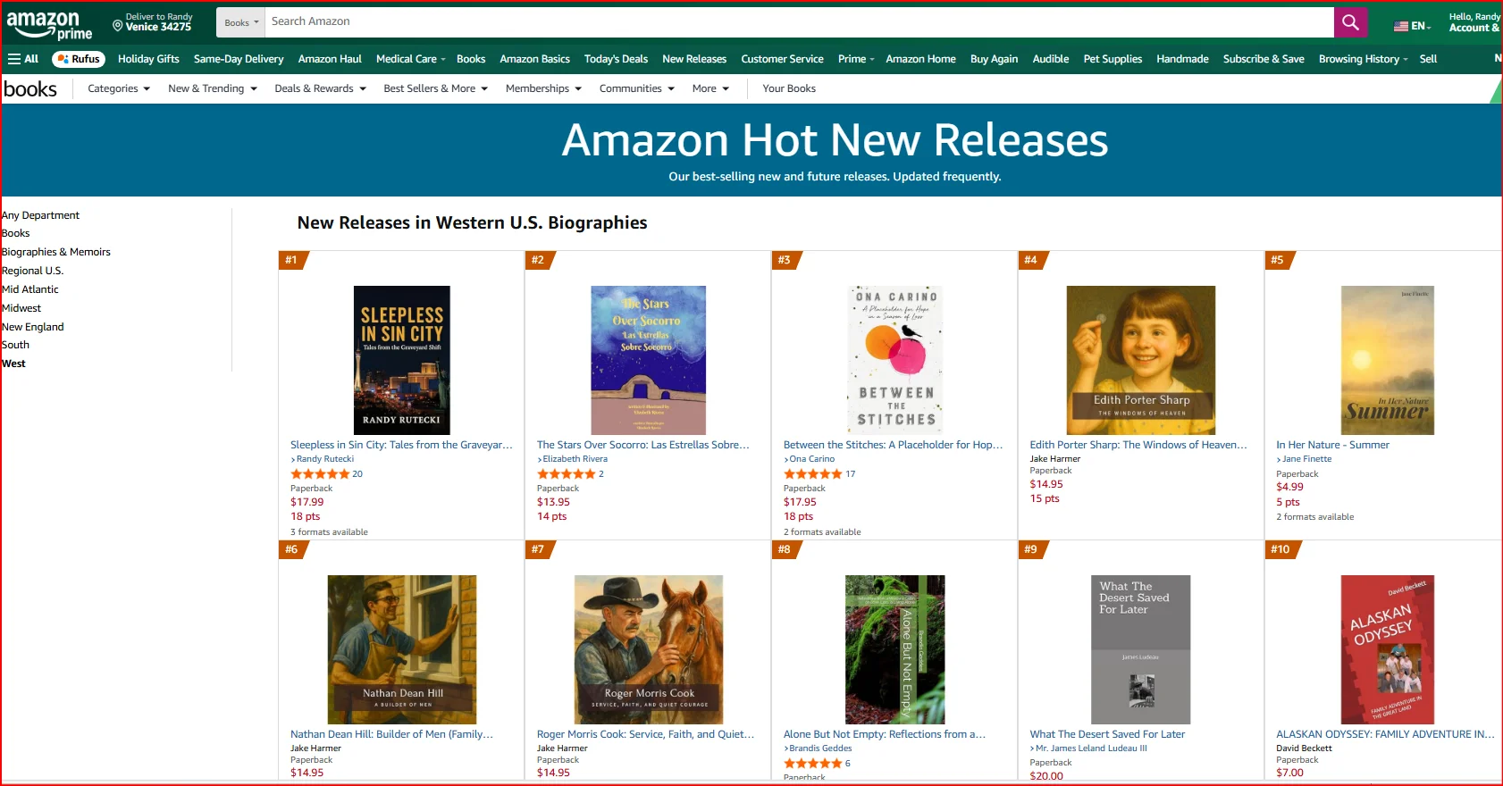 #1 Amazon Hot New Release - Sleepless in Sin City